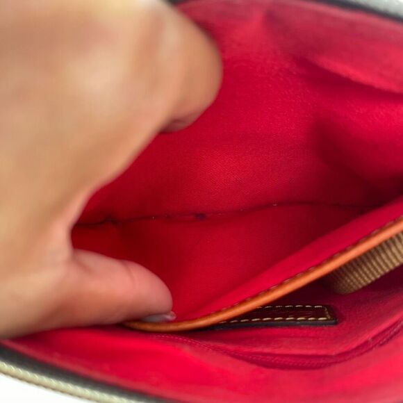 Dooney & Bourke Grey Nylon Crossbody Pouchette Bag – Everyday Essential - Picture 13 of 14